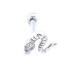 316L Çelik Yılan Şekilli Piercing PRC-193