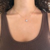 Rose Zirkon Taşlı Gümüş Kolye GK-328
