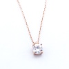 Rose Zirkon Taşlı Gümüş Kolye GK-330