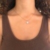 Rose Zirkon Taşlı Gümüş Kolye GK-333