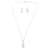 316L Çelik Baget Zirkon Taşlı Kadın Set SET-154