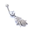 316L Çelik Zirkon Taşlı Karınca Piercing PRC-120