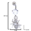 316L Çelik Zirkon Taşlı Karınca Piercing PRC-120