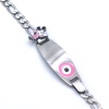 Bebek Bileklik Çelik Pembe Nazar Boncuklu Mickey Mouselu BLK-960