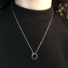 316L Çelik O Harf Kolye 55 cm KLY-546