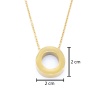 Altın Kaplama O Harf Kolye 55 cm KLY-558
