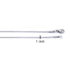 Çelik Zincir Kolye Oval Kesim 1 MM ZN-302