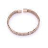 316L Çelik Rose Gold Halat Model Erkek Kelepçe Bileklik EBLK-412