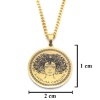 FerizZ Altın Kaplama Mitolojik  Madalyon  Erkek Kolye 60 cm EKLY-124