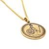 FerizZ Altın Kaplama Mitolojik Madalyon  Erkek Kolye 60 cm EKLY-120