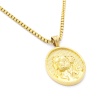 FerizZ Altın Kaplama  Mitolojik Madalyon Erkek Kolye 60 cm EKLY-113