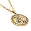 FerizZ Altın Kaplama Mitolojik Madalyon Erkek Kolye 60 cm EKLY-139