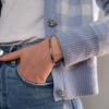 Çelik Kelepçe Bileklik Taşlı Love Model BLZ-596