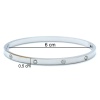 Çelik Kelepçe Bileklik Taşlı Love Model BLZ-596