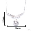 Zirkon Taşlı El İşçiliği Gümüş Kolye GK-329