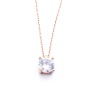 Rose Zirkon Taşlı Gümüş Kolye GK-328