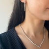 316L Çelik Zirkon Taşlı Su Yolu Kadın Set SET-146