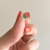 316L Çelik Zirkon Taşlı Ananas Şekilli Piercing PRC-169