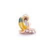 316L Çelik Zirkon Taşlı Rose Muz Piercing PRC-160
