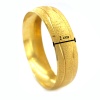 Altın Kaplama Dalgalı Çizgili 2 cm Bilezik BLZ-3069