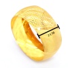 Altın Kaplama Yatay Çizgili  Bilezik 3 cm BLZ-3039