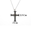 Çelik Kolye - Haç Kolye - Çelik Kalp Kolye KLY-627