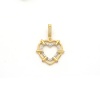 Ajda Charm Çelik Altın Kaplama Kadın Taşlı Kalp Model-CHR-126