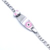 316L Çelik Pembe Nazar Boncuklu Hello Kitty Çocuk Bileklik BLK-961