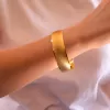 Altın Kaplama Simli Model Bilezik 2 cm BLZ-3036