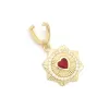 Ajda Charm Çelik Altın Kaplama Kadın Kırmızı Kalpli Model-CHR-122
