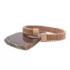316L Çelik Rose Gold Halat Model Erkek Kelepçe Bileklik EBLK-412
