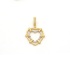 Ajda Charm Çelik Altın Kaplama Kadın Taşlı Kalp Model-CHR-126