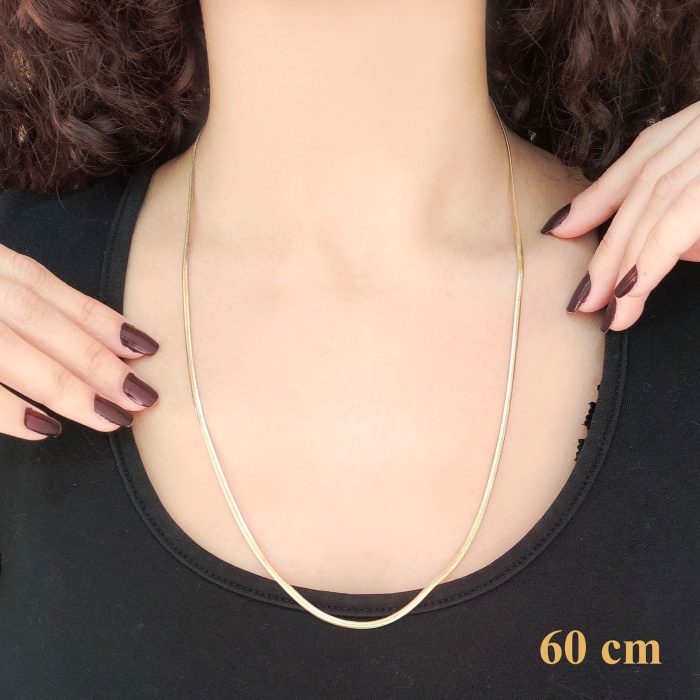 Çelik Zincir Kolye Altın Kaplama Balık Model ZN-162