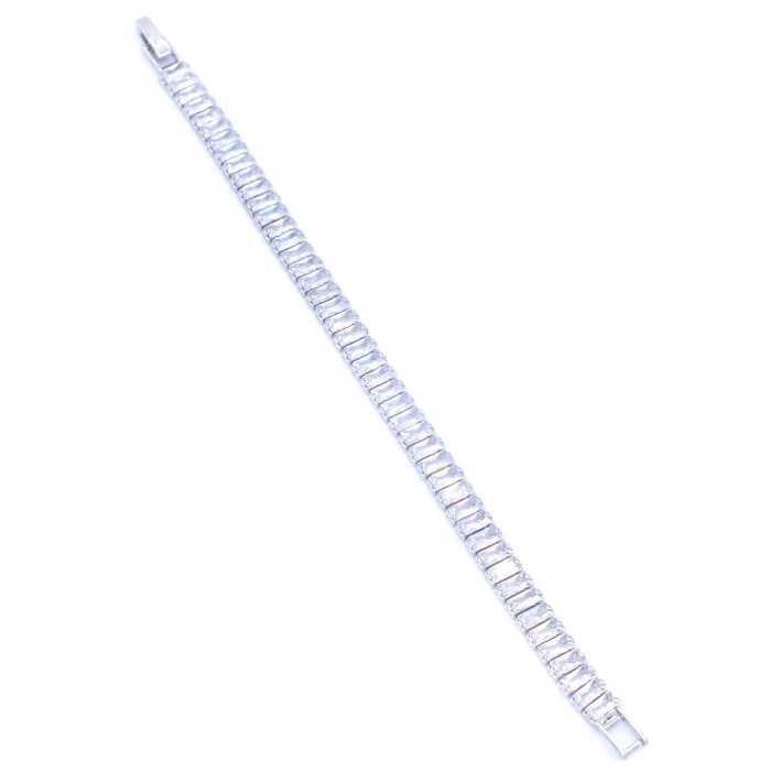 Ferizz 316L  Çelik Su Yolu Baget Zirkon Taşlı Bileklik BLK-519