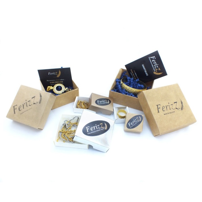Ferizz 316L  Çelik Su Yolu Baget Zirkon Taşlı Bileklik BLK-519