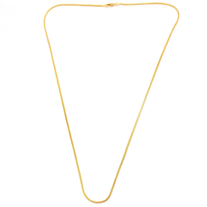 Çelik Zincir Altın Kaplama Oval Kesim 1.5 MM Zn-161