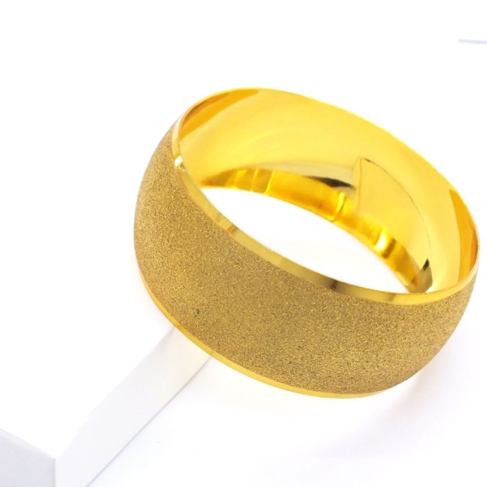 Altın Kaplama Simli  Bilezik 3 cm BLZ-3041