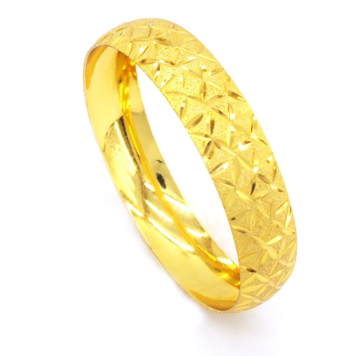 Altın Kaplama Yıldız Model Bilezik 1.5 cm BLZ-3042