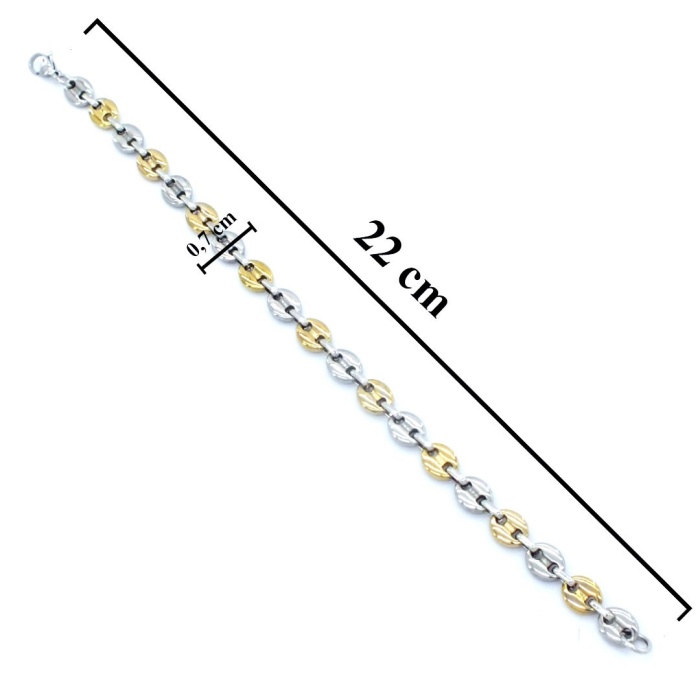 316L Çelik Çift Renkli Erkek Set SET-134