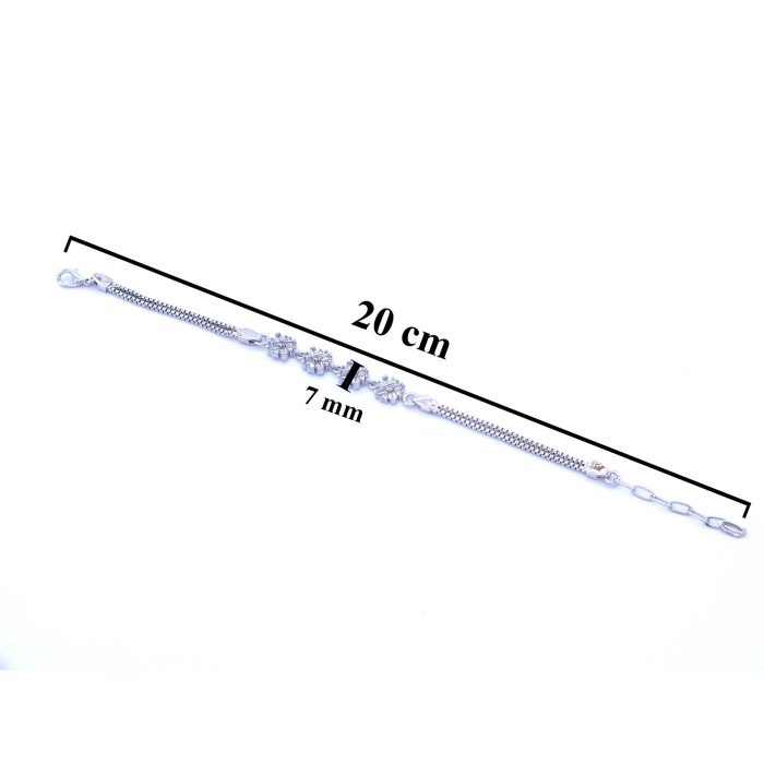 316L Çelik Zirkon Taşlı  Kadın Bileklik BLK-795