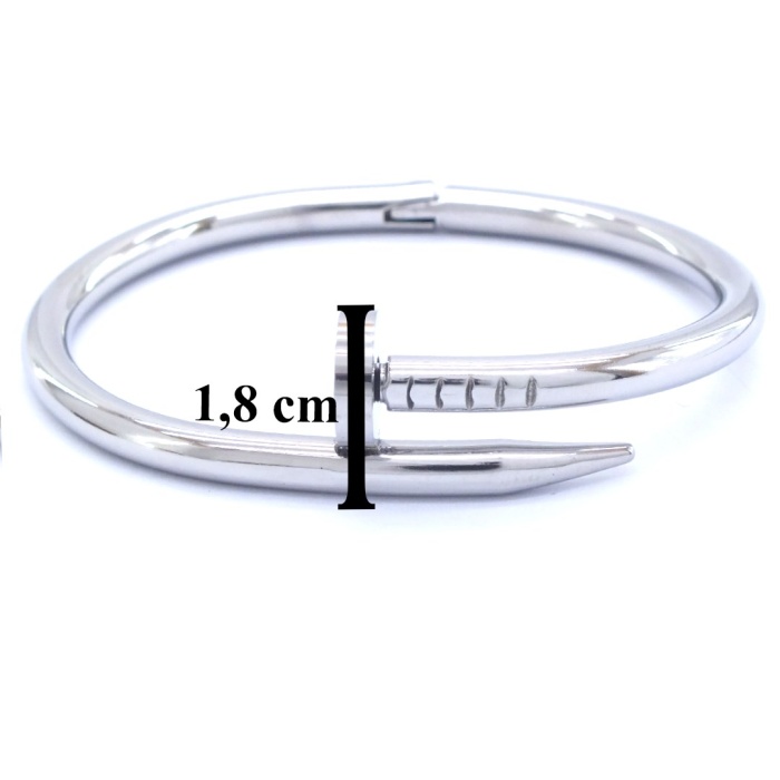 Çelik Kelepçe Bileklik Çivi Model Unisex BLZ-376