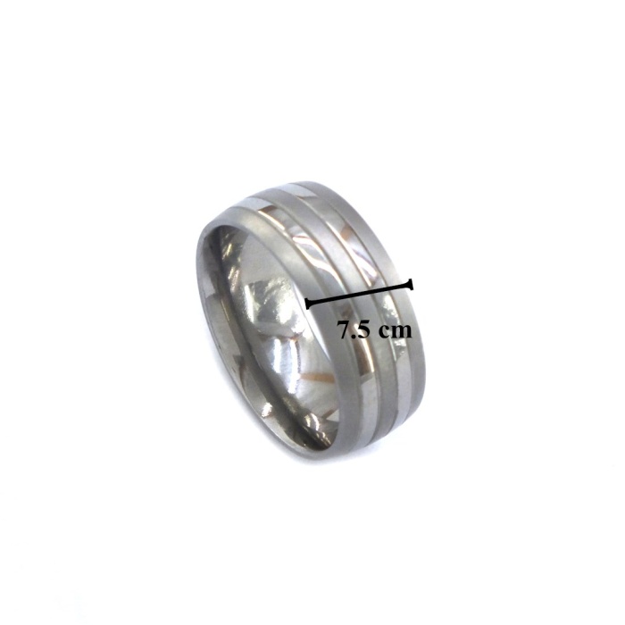 Çelik Alyans Yüzük Çizgili YZK-329