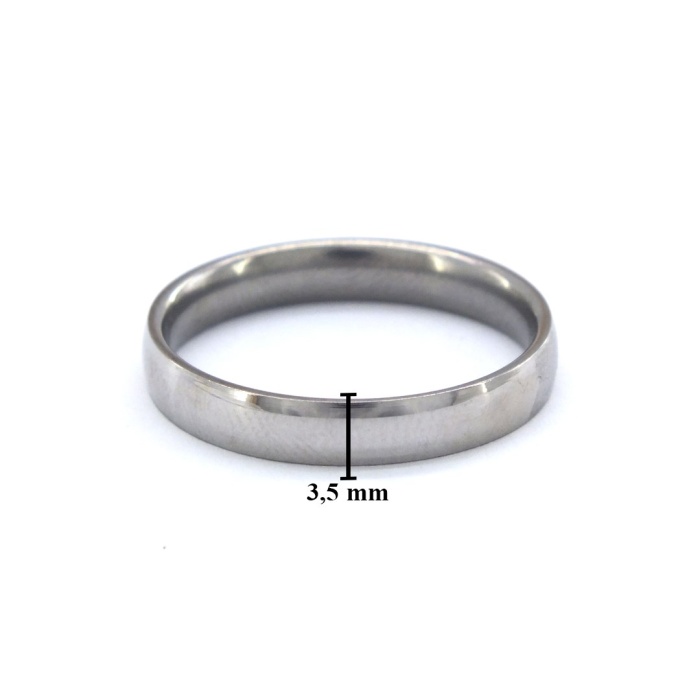 Çelik Alyans Yüzük Düz Model YZK-355