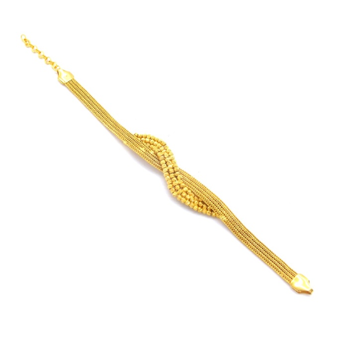 FerizZ Altın Kaplama Dorikalı Hasır Örme Kadın Set SET-150