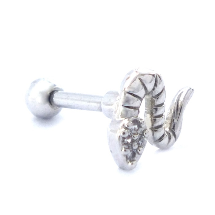 316L Çelik Yılan Şekilli Piercing PRC-193