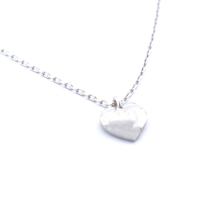 FerizZ Minimal Tasarım Kalp Şekilli Gümüş Kolye GK-278