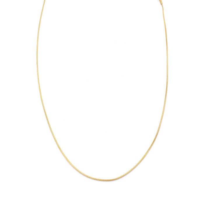Çelik Zincir Altın Kaplama Oval Kesim 1 MM ZN-301