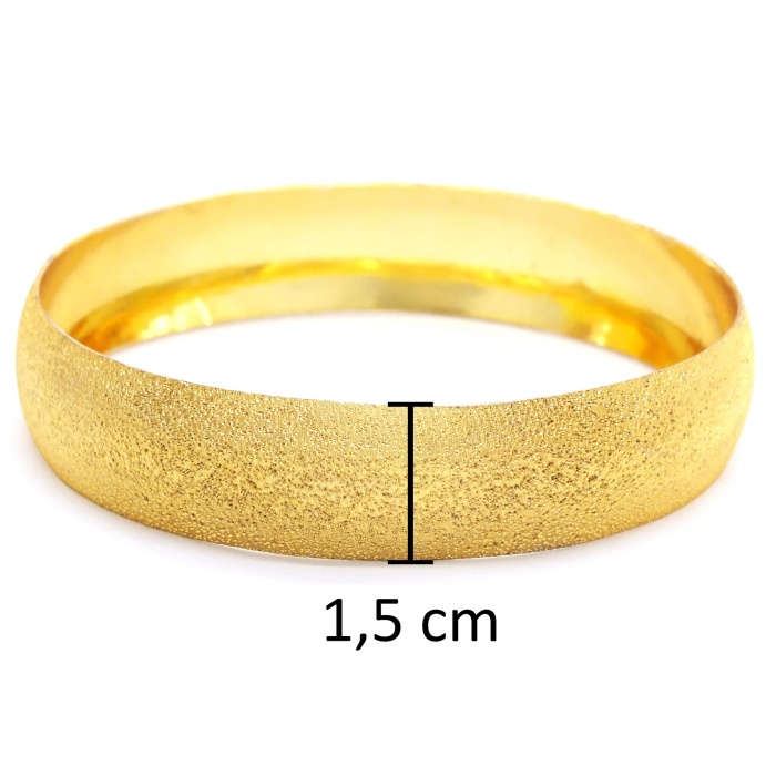 İmitasyon Bilezik Altın Kaplama 1.5 cm Melisa Model BLZ-3089