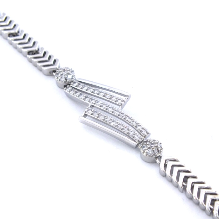 316L Çelik Zirkon Taşlı Kadın Bileklik  BLK-1033