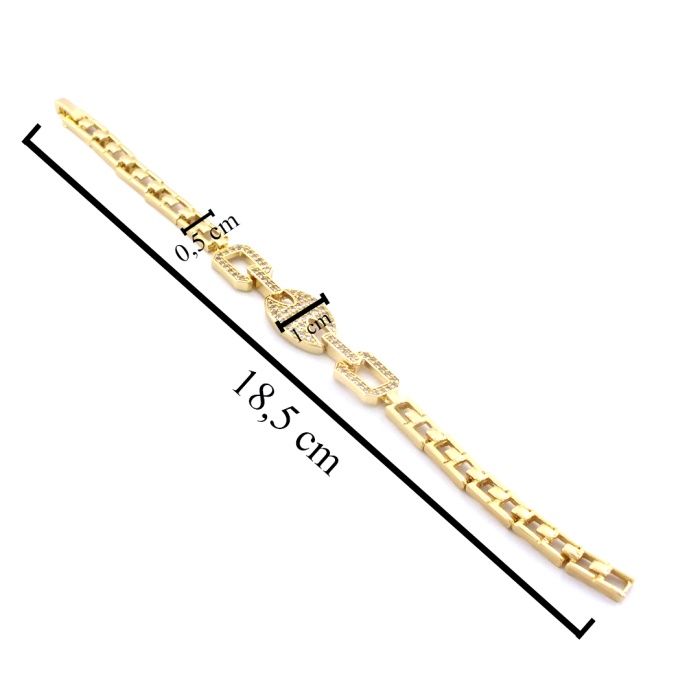 Altın Kaplama Zirkon Taşlı Düğüm Model BLK-1036